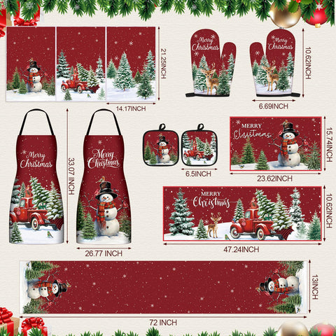 Bonuci toallas de cocina árbol Navidad: absorbentes y decorativas para secar platos