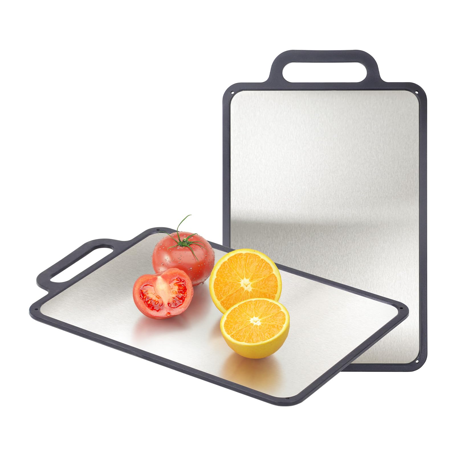 Booche tabla de corte doble cara en acero inoxidable 304 para carnes y verduras