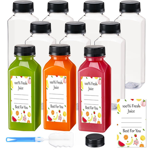 BOOMIBOO botella 12oz con tapas, ideal para jugos en casa.