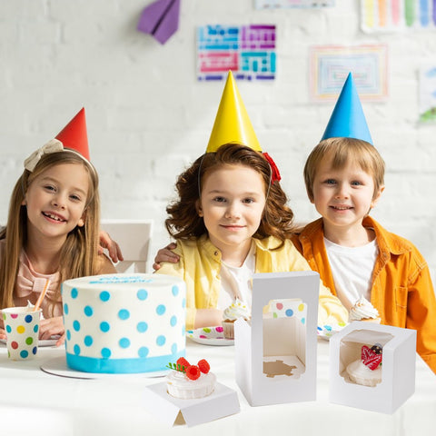 BOOMIBOO caja cupcake para transporte higiénico y presentación elegante