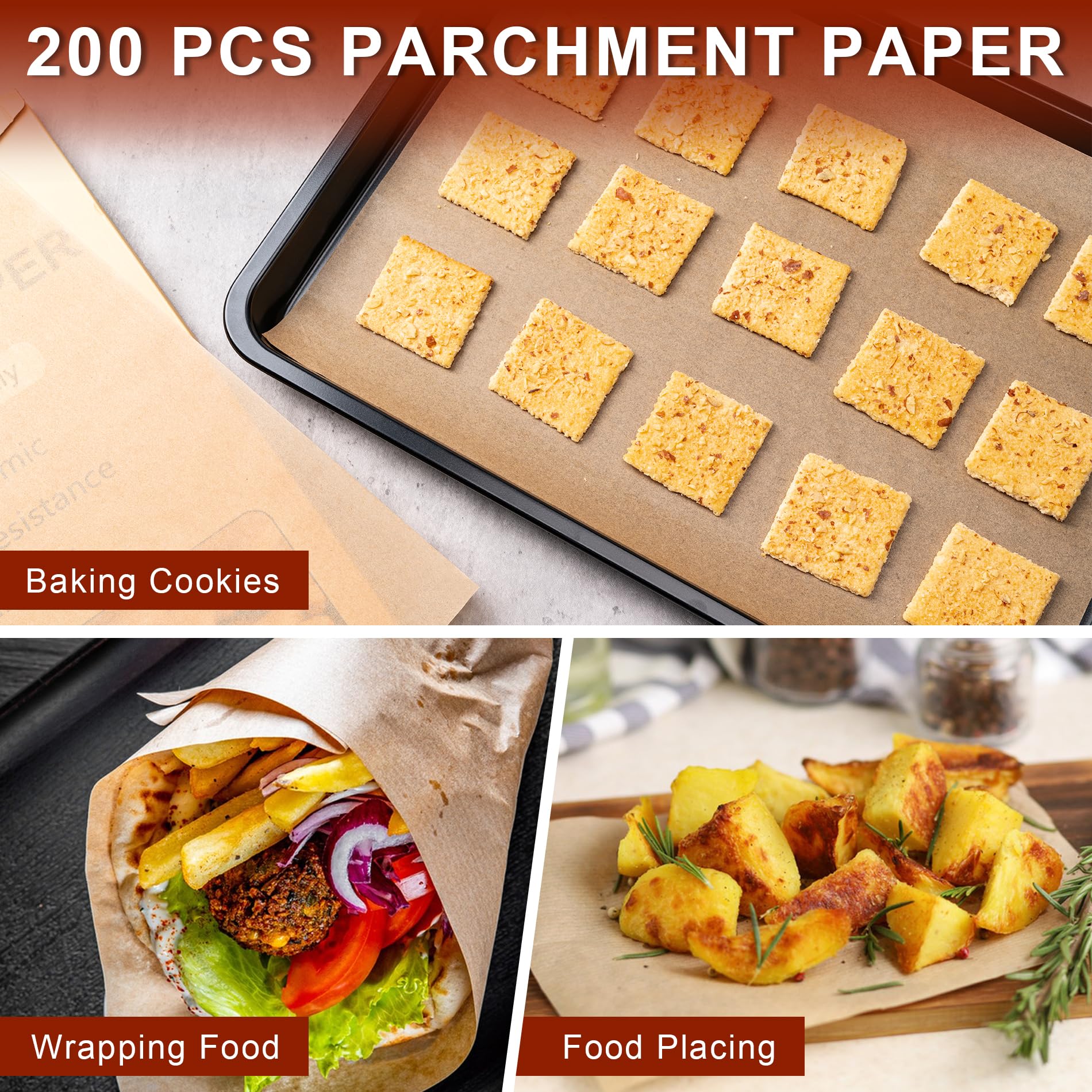 BOOMIBOO papel pergamino para uso diario en la cocina