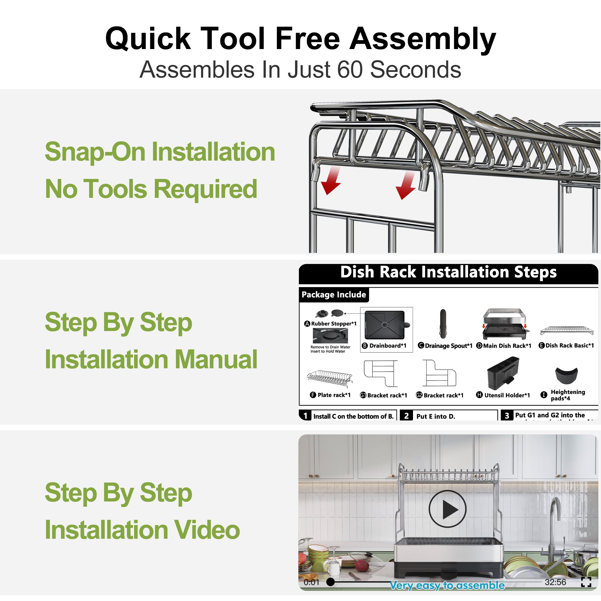 BOOSINY flujo de aire optimizado seca más rápido con diseño de rejillas