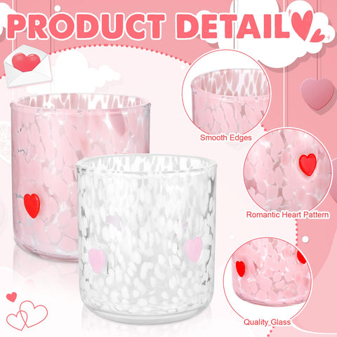 Regalo romántico Booson en su set de vasos de corazones.