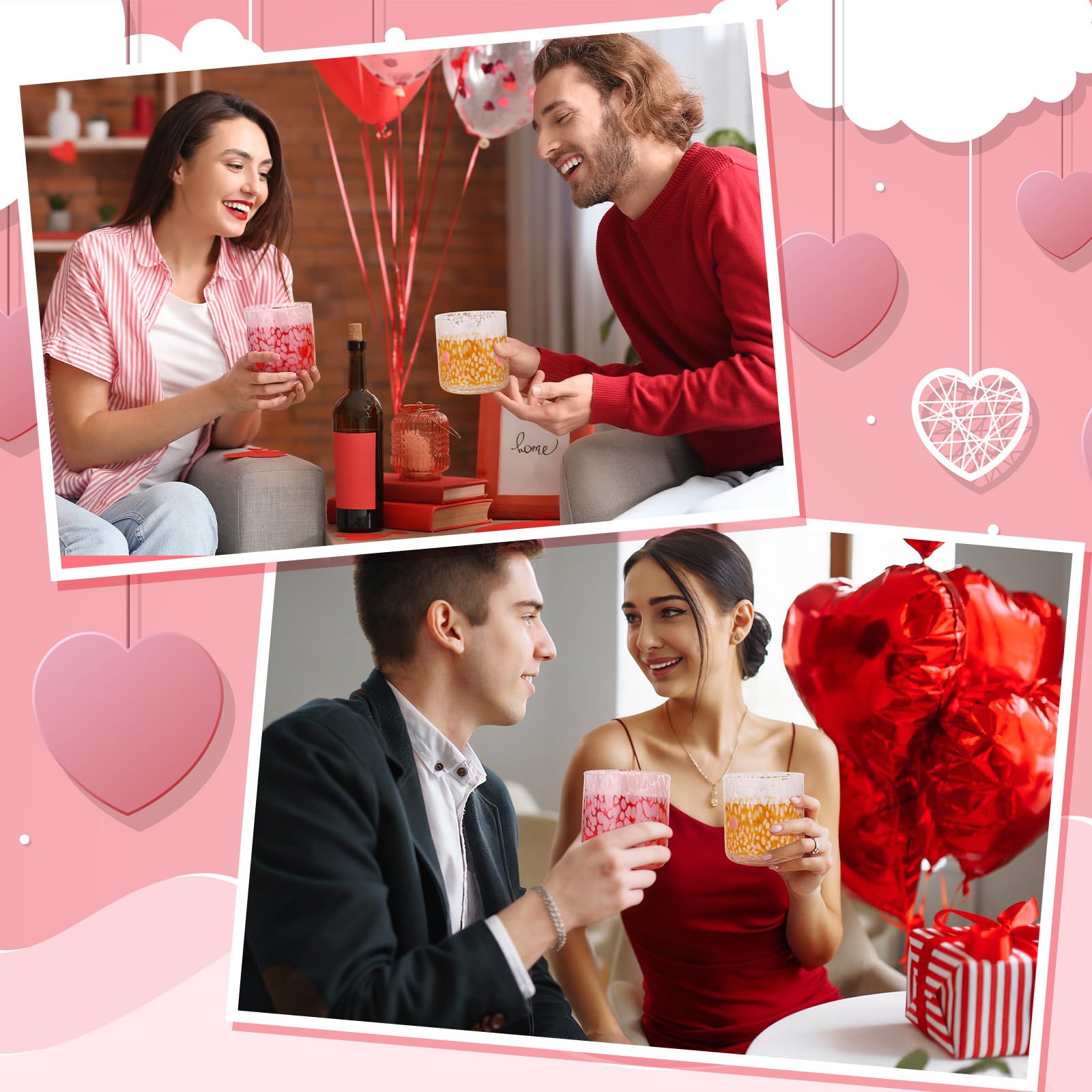 Vasos Booson ideales para cenas románticas y ocasiones especiales.