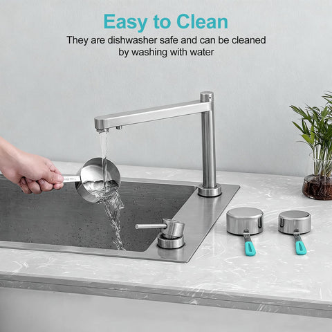 Bopei Acero inoxidable garantiza durabilidad y seguridad para ingredientes secos y líquidos.