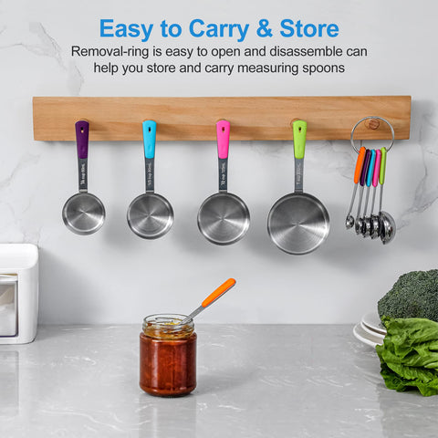 Bopei almacenamiento apilable con anillo removible ahorra espacio en la cocina