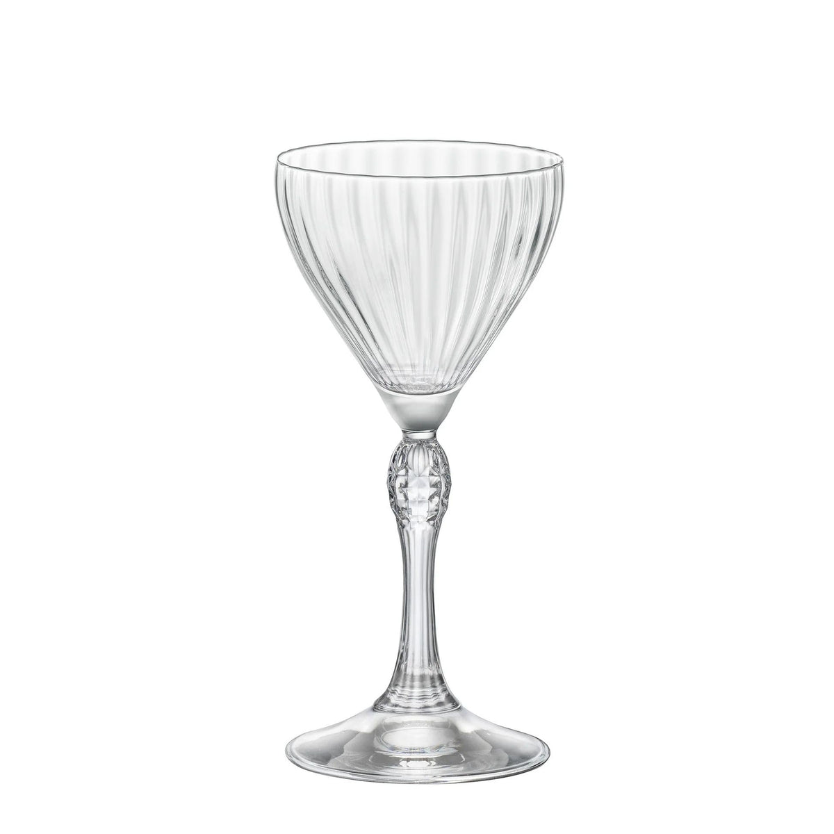 Vaso Nick y Nora de Bormioli Rocco America 20s, claro y elegante para cócteles.