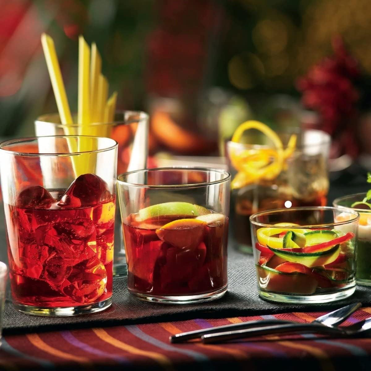 Vaso mini Bormioli Rocco Essential Decor para cocteles, base gruesa y cristal claro.