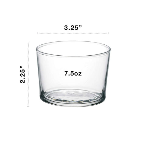 Vaso mini Bormioli Rocco Essential Decor para jugos, diseño sofisticado para la mesa.
