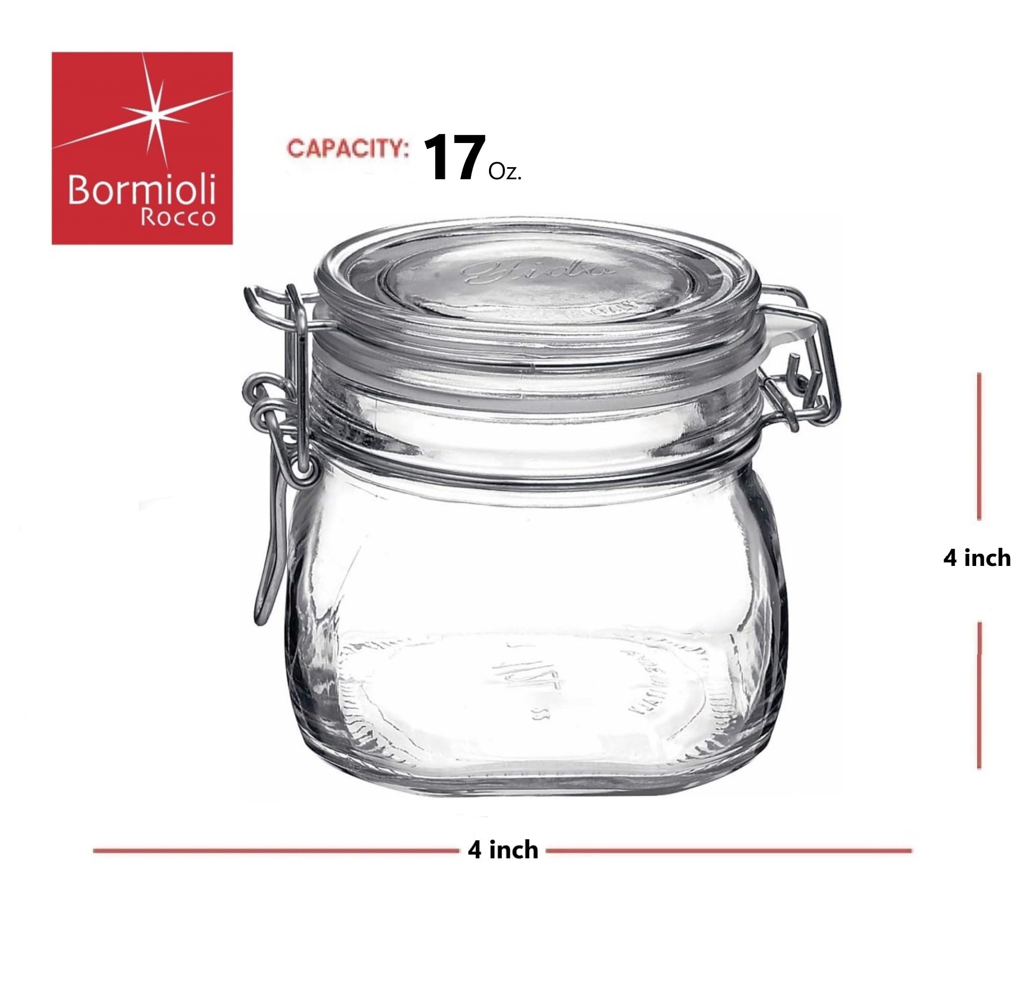 Bormioli Rocco Fido: tarro de vidrio para almacenar pasta, arroz y legumbres.