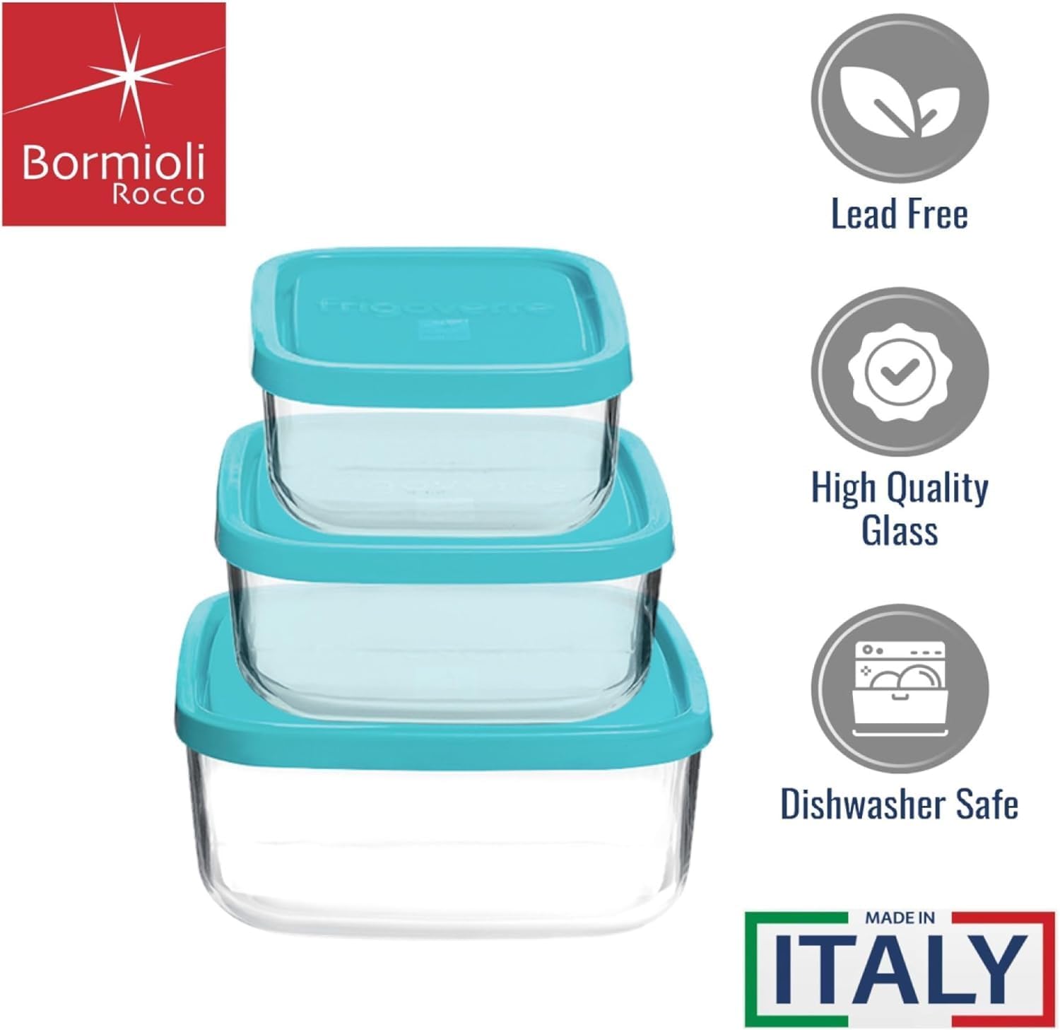 Tapa hermética de Bormioli Rocco Frigoverre protege el contenido.