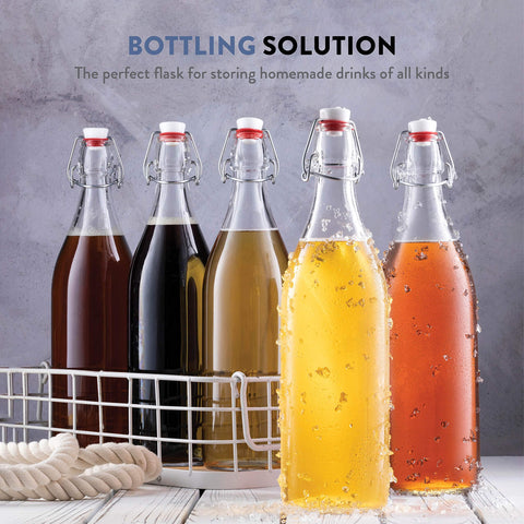 Conjunto de cuatro botellas Giara para almacenamiento y regalos en casa.