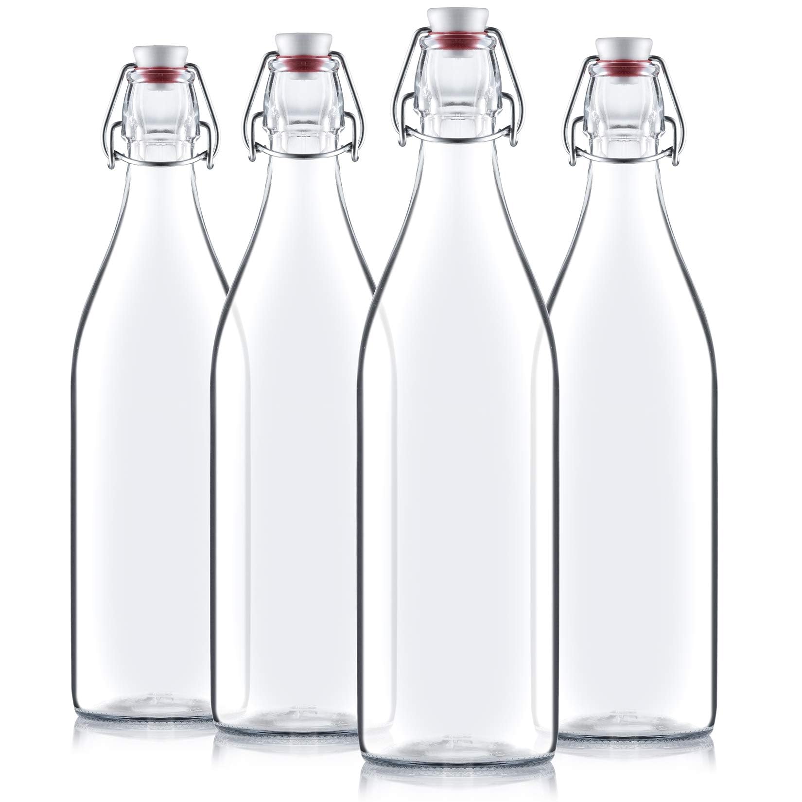 Bormioli Rocco Giara con tapa oscilante frente, ideal para servir bebidas con cierre seguro.