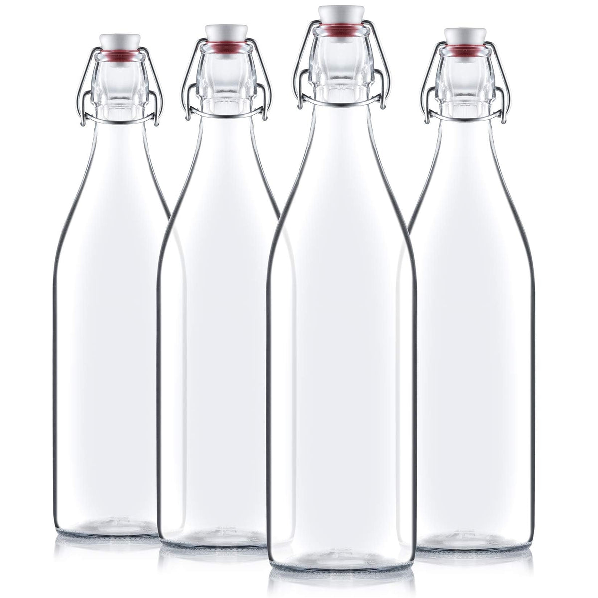 Bormioli Rocco Giara con tapa oscilante frente, ideal para servir bebidas con cierre seguro.