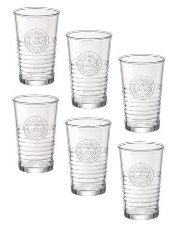 Vasos enfriadores Bormioli Rocco Officina 1825, conjunto de 4, claridad y durabilidad para uso diario.
