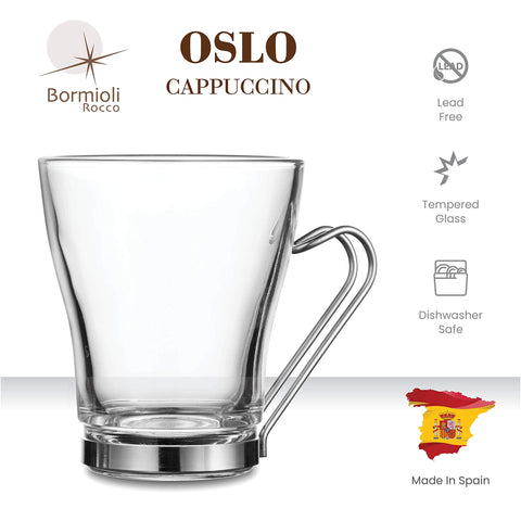 Diseño ergonómico Oslo, mango cómodo para sostener bebidas calientes sin quemarte.