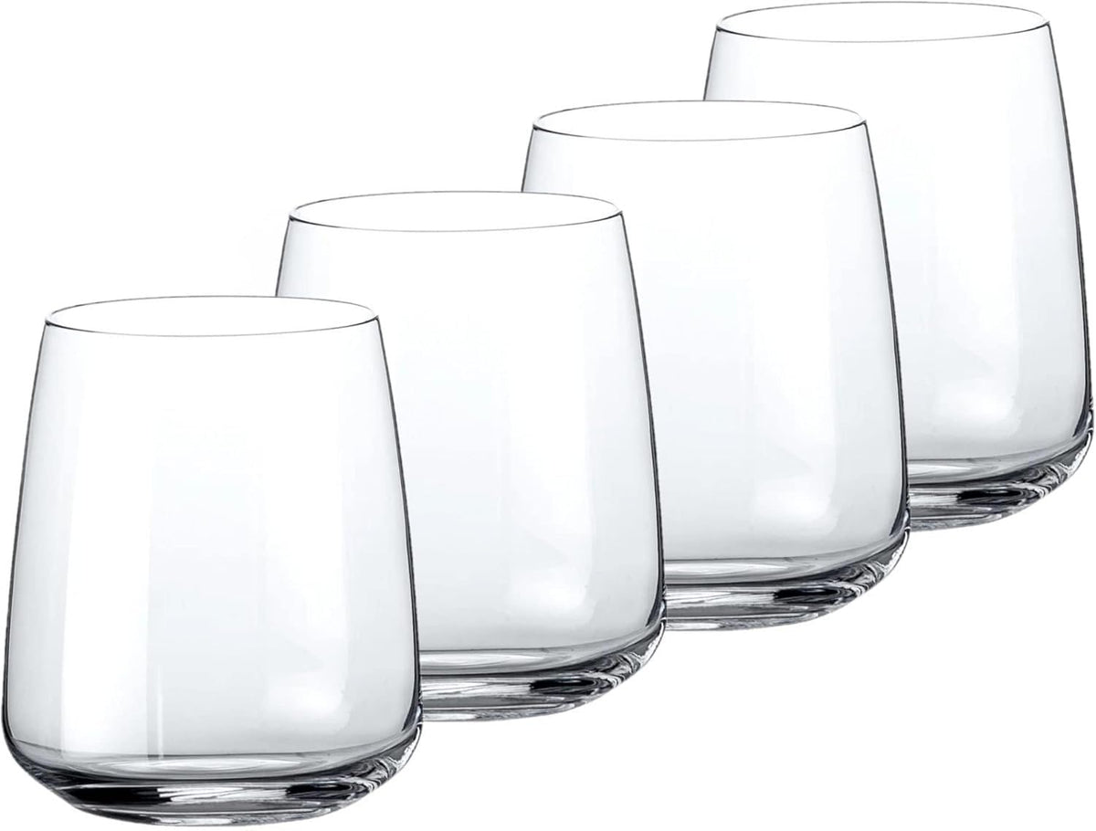 Vaso de vino sin tallo Planeo de Bormioli Rocco, perfecto para degustaciones sofisticadas.