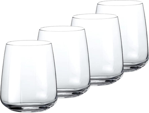 Vaso de vino sin tallo Planeo de Bormioli Rocco, perfecto para degustaciones sofisticadas.