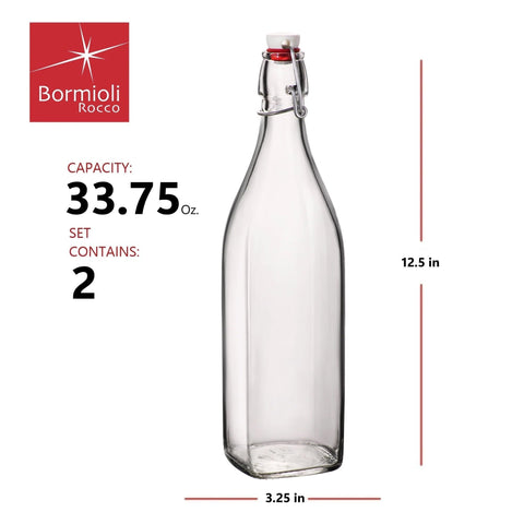 Tapon Swing metálico Bormioli Rocco, sello seguro para almacenamiento