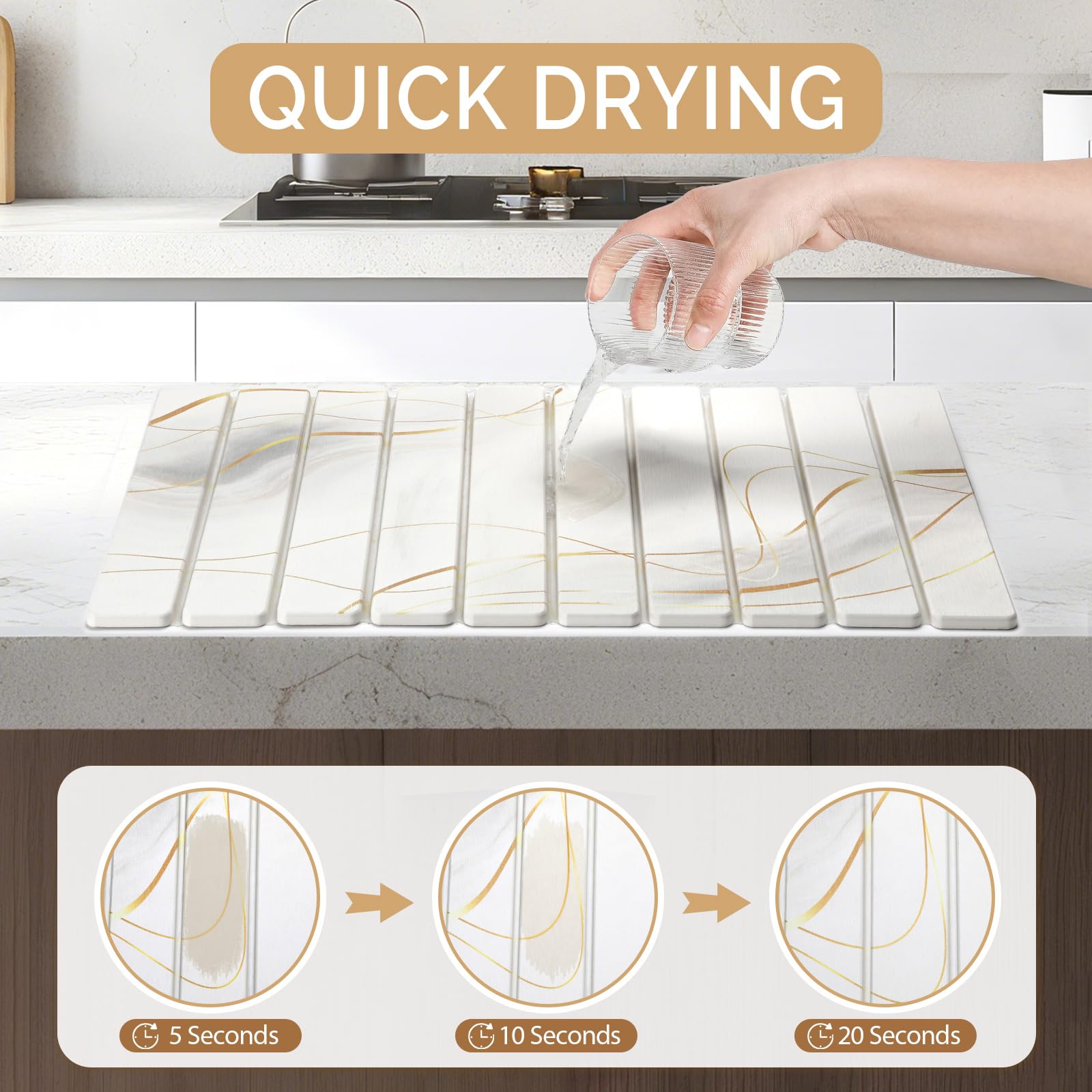Bornerwhite detalle marmol blanco dorado, diseño elegante para encimeras.