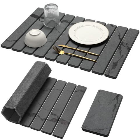 Bornerwhite gran mat secado piedra, ideal para platos y utensilios
