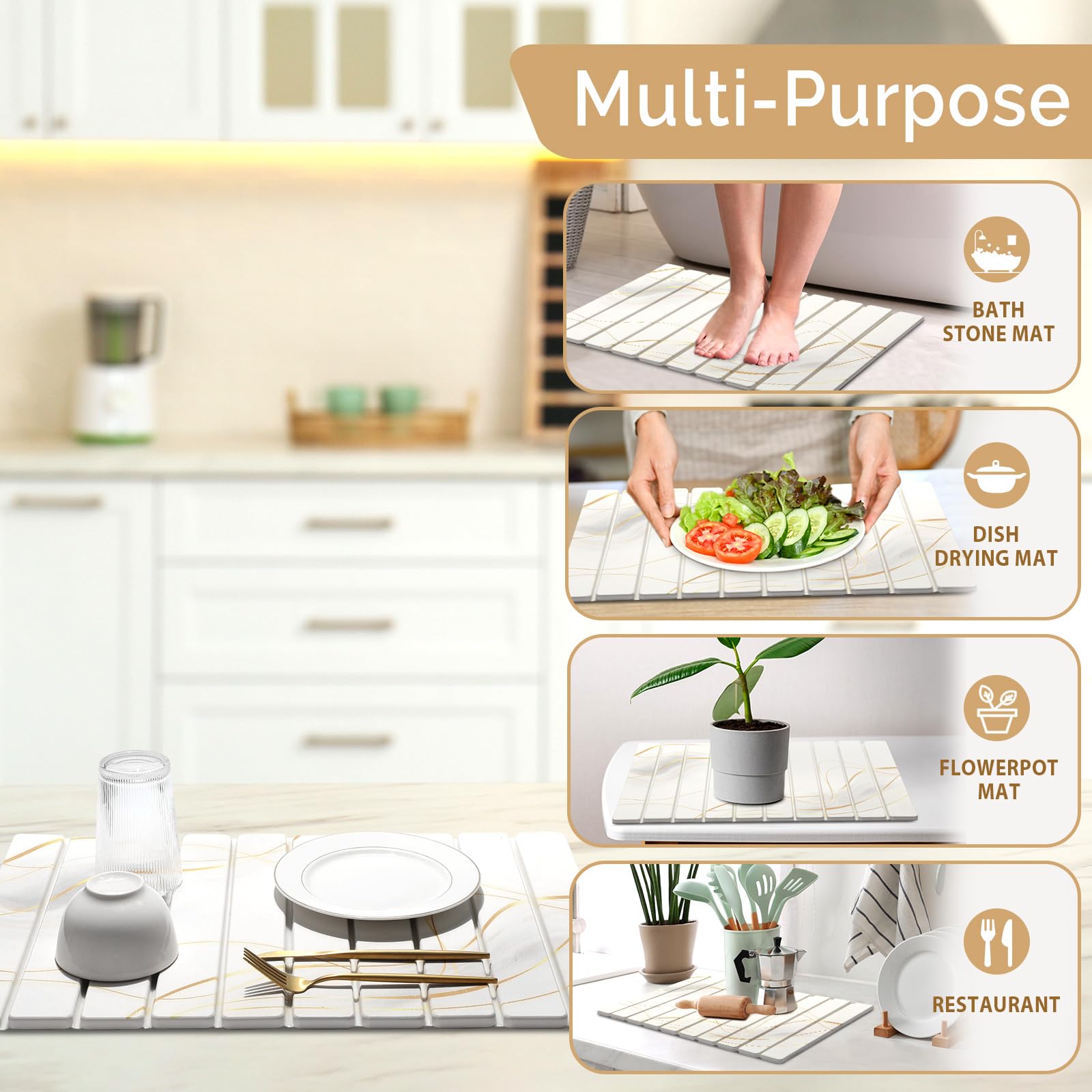 Bornerwhite usos múltiples: cocina, baño, macetas o comedero.