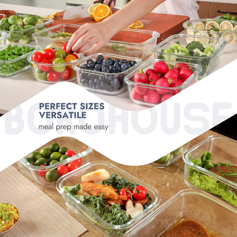 BOROHOUSE tapa resistente a fugas para transportar comidas con confianza.