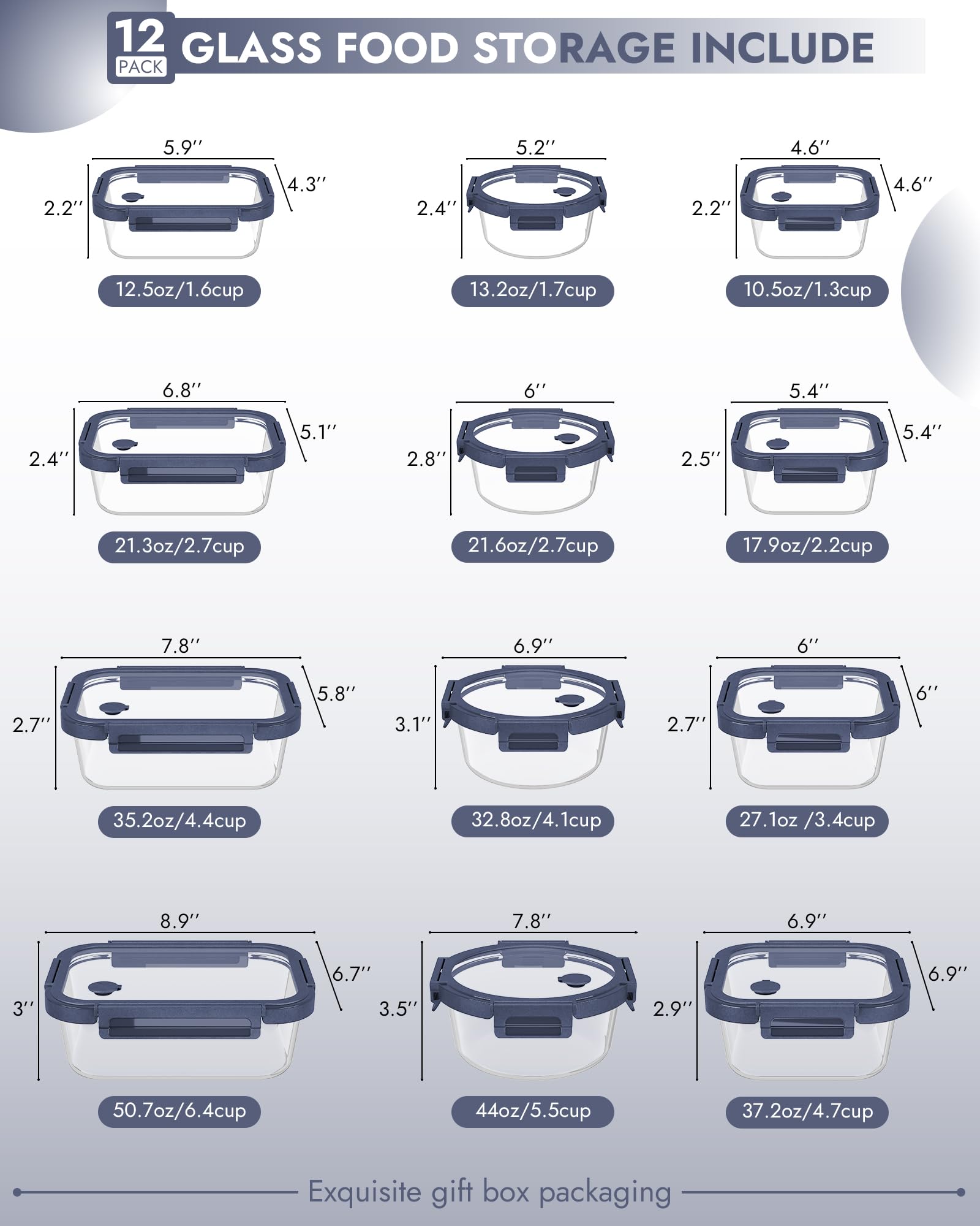 Tapas templadas con válvula de aire BOROHOUSE para sellado cómodo