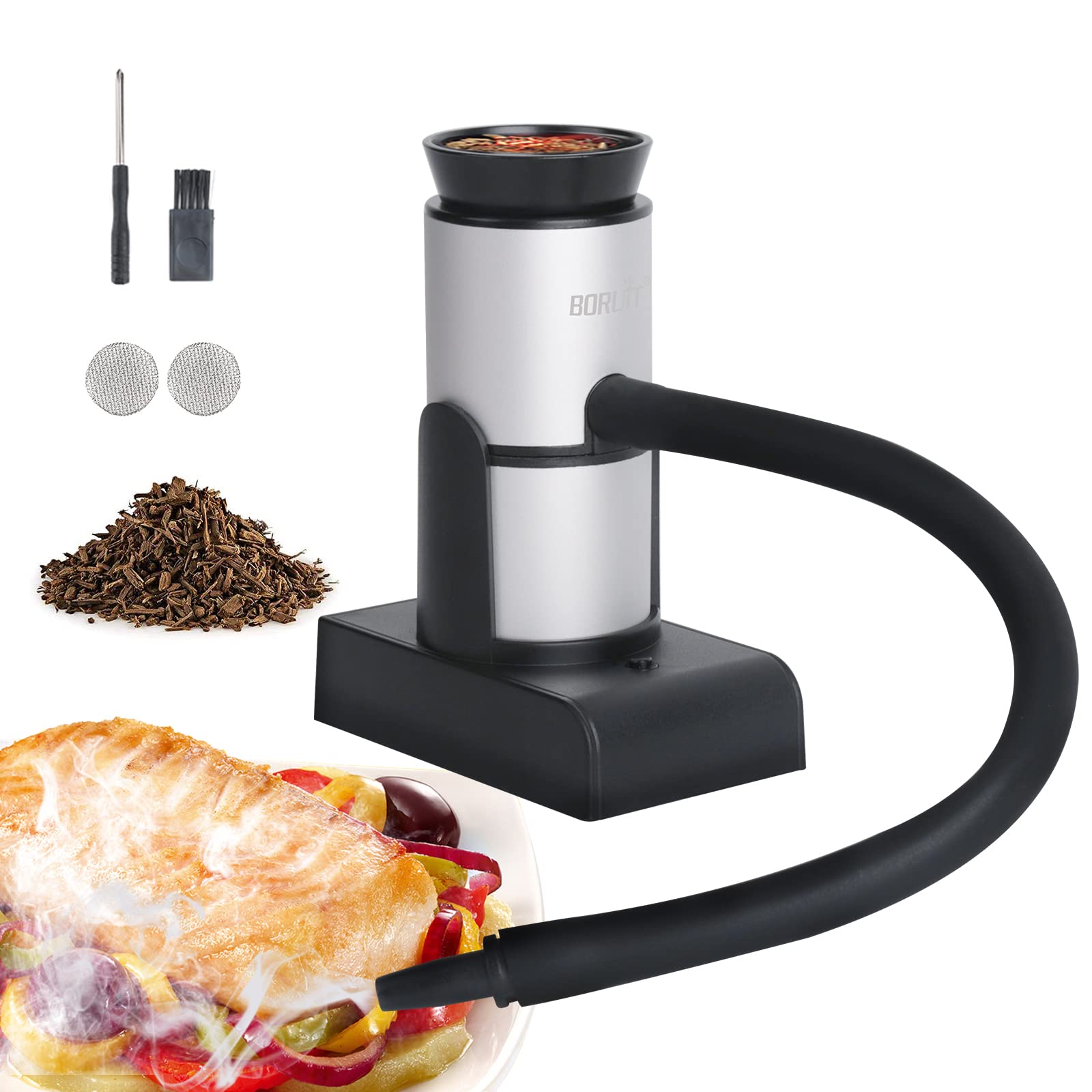 BORUIT fumador de cócteles portátil, añade aroma ahumado a bebidas y comidas.