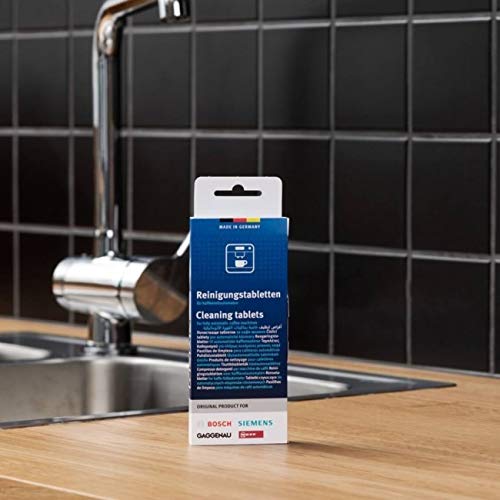 Bosch tabletas uso diario cafetera ayudan a mantener rendimiento entre limpiezas.