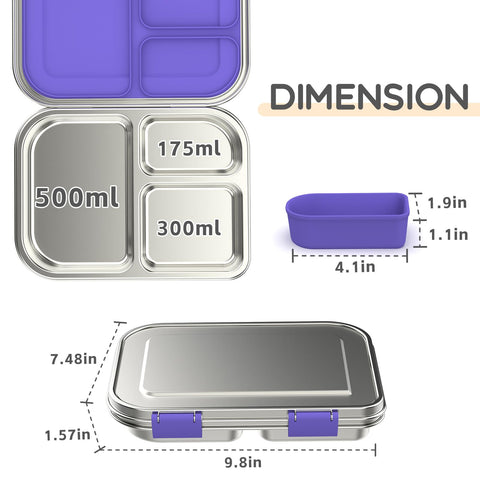 BOSEDSANG lonchera portátil y compacta, ideal para escuela o excursiones.