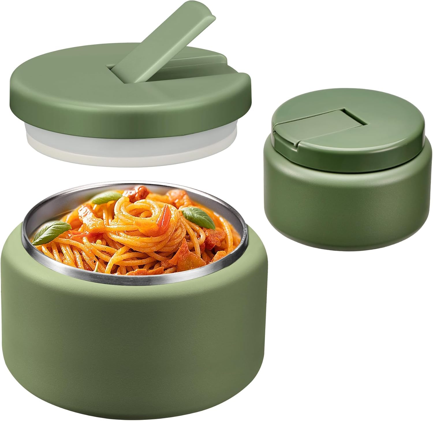BOSEDSANG termo para sopa con tapa hebilla, ideal para meriendas infantiles, mantiene caliente.