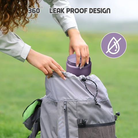 Diseño anti fugas del termo Bose Dsang, ideal para mochilas.