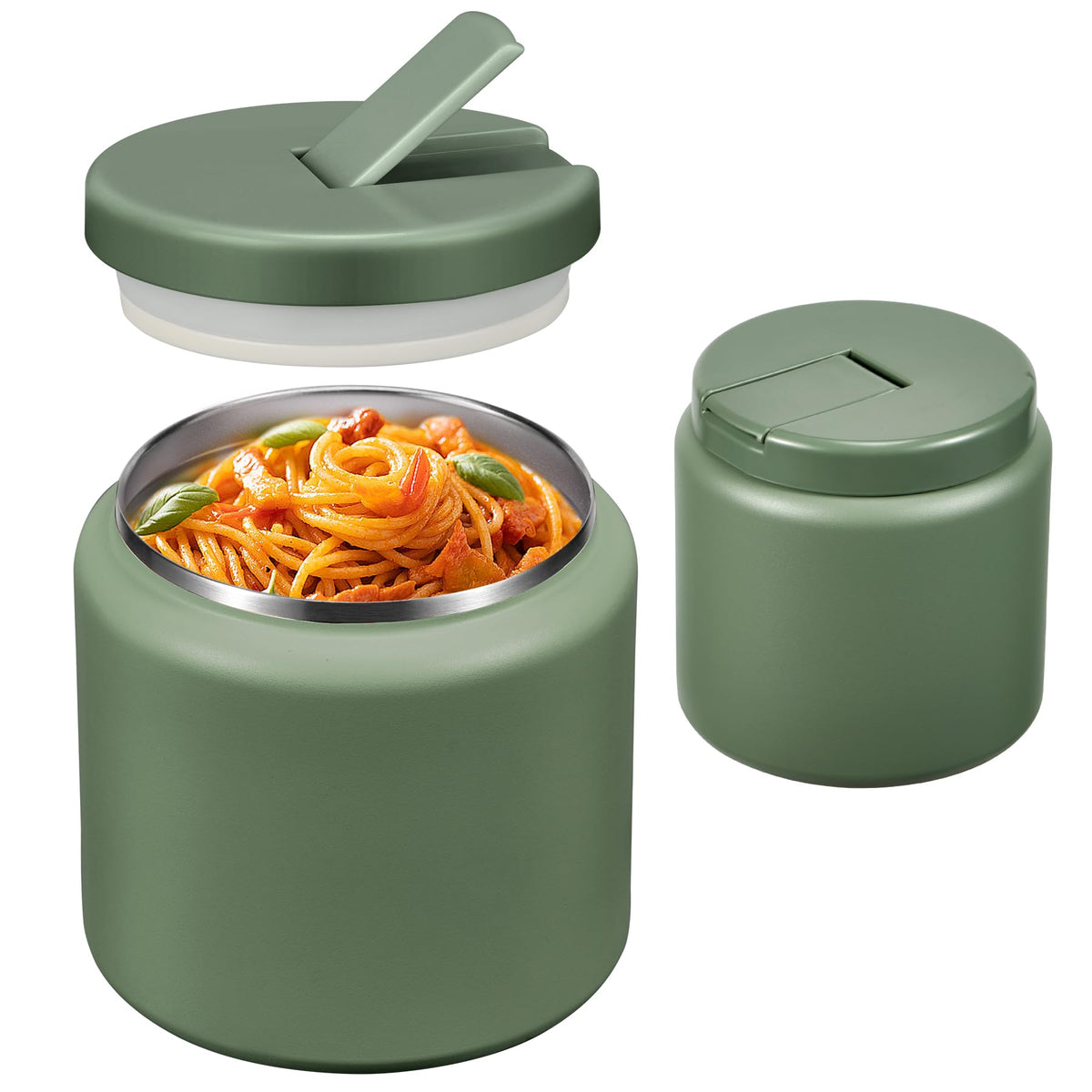 BOSEDSANG termo-sopa 26oz, tapa-buckle, fácil de usar para niños.