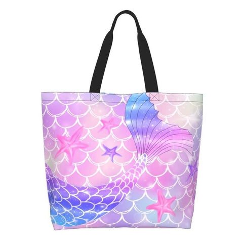 Bositigo bolsa sirena rosa frente, resistente al agua para uso diario