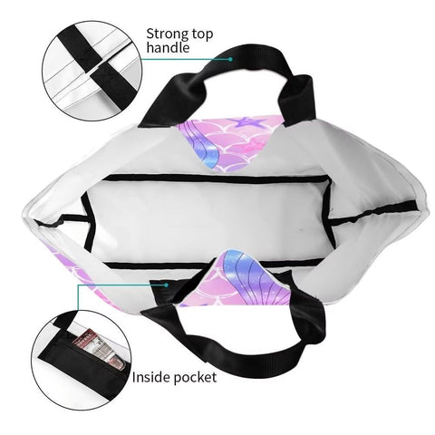 Bositigo bolsa sirena rosa interior, práctico bolsillo para objetos pequeños