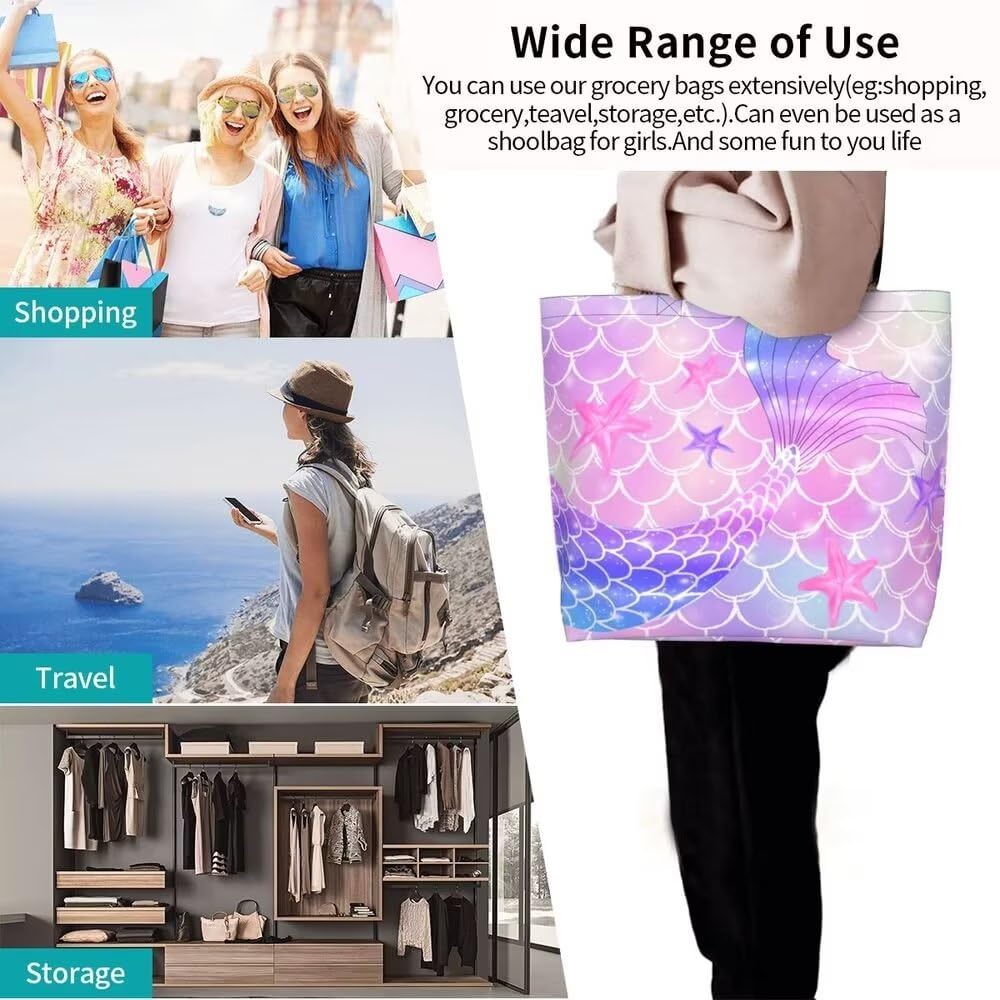 Bositigo bolsa sirena rosa uso diario, ideal para trabajo y compras