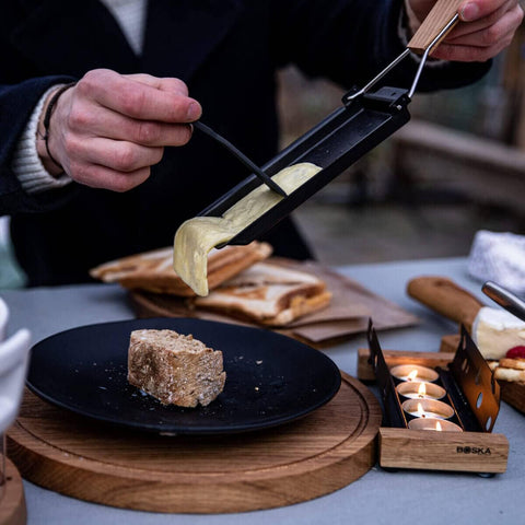 Boska Barbeclette Pan con recubrimiento antiadherente para desmoldar fácilmente.