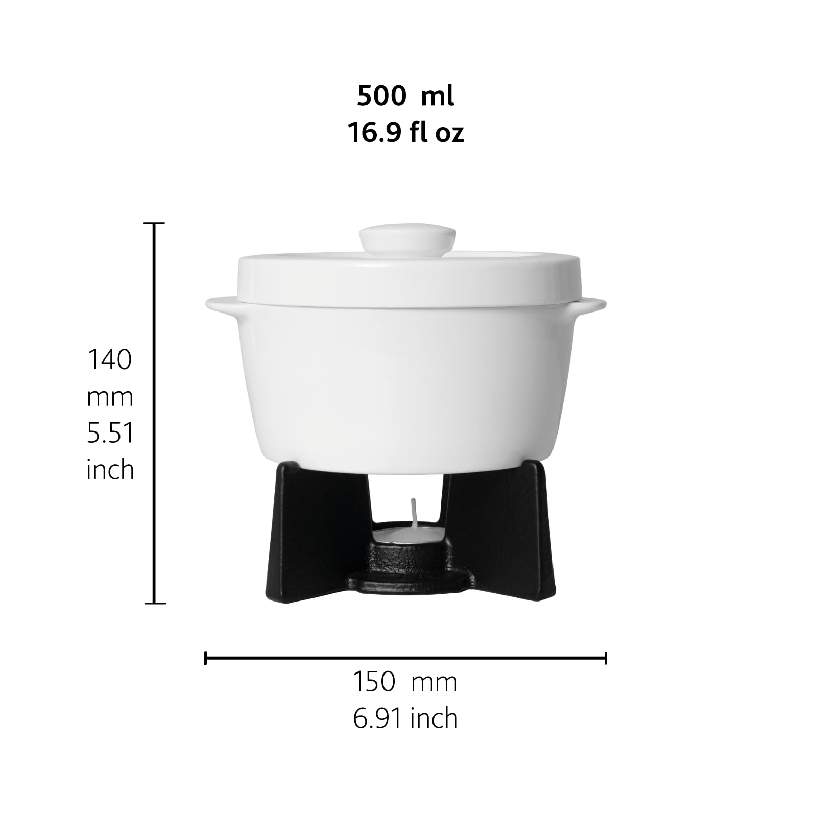 Boska base hierro queso brie: mantiene calor uniforme durante el servicio.