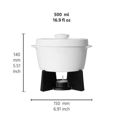 Boska base hierro queso brie: mantiene calor uniforme durante el servicio.