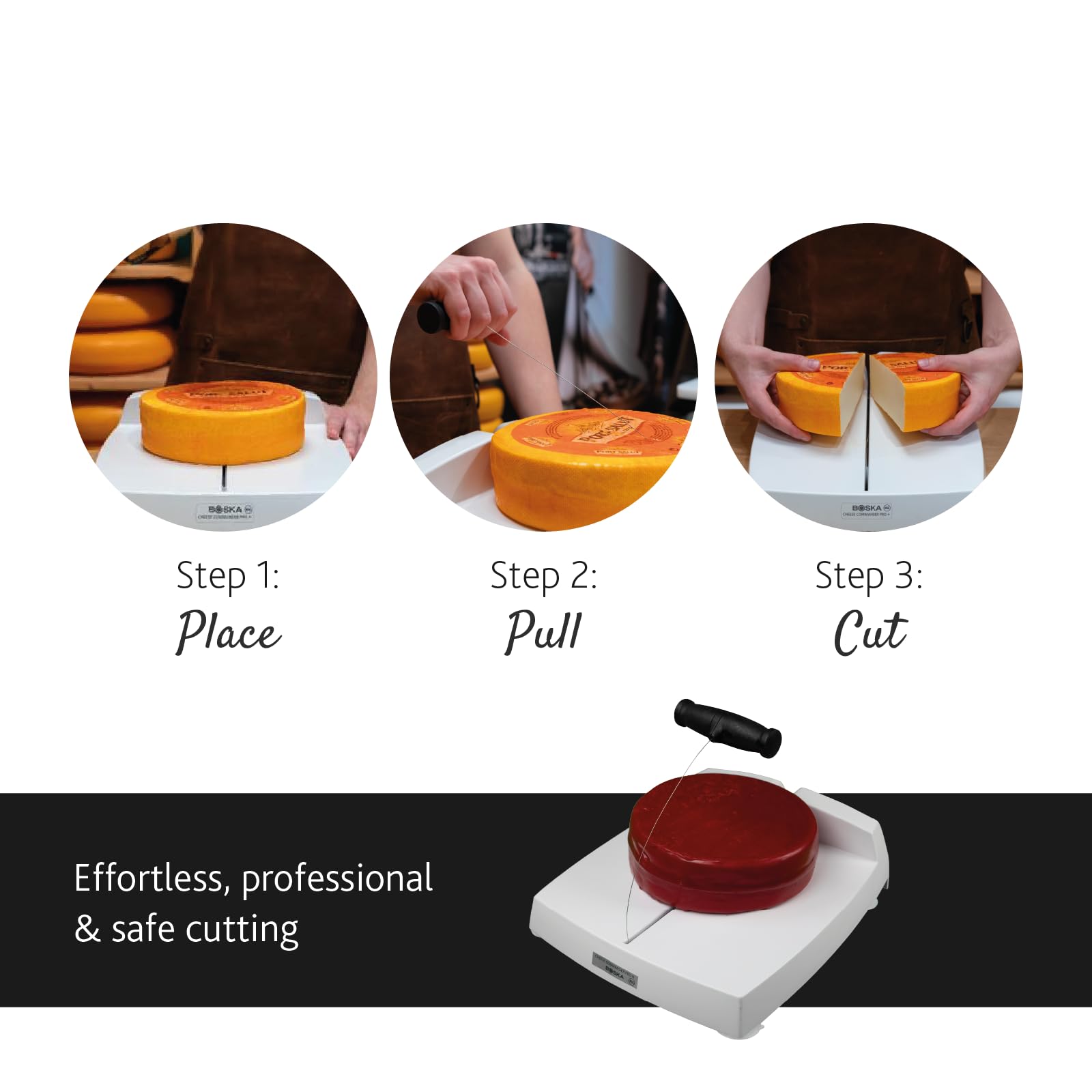 Fácil instalación y uso directo en la cocina para recetas de queso.