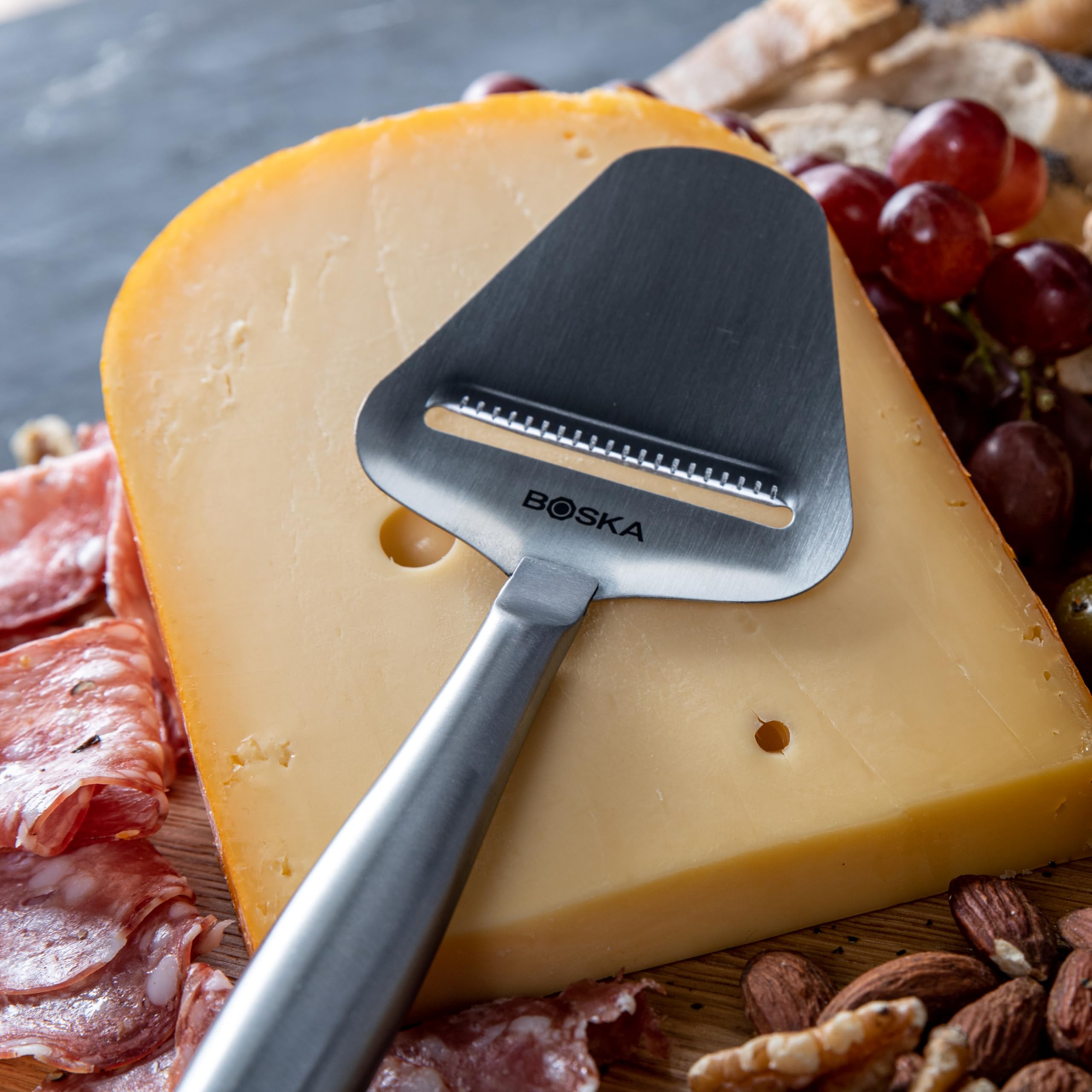 Boska cortador de queso con mango hueco ergonómico para manejo ligero
