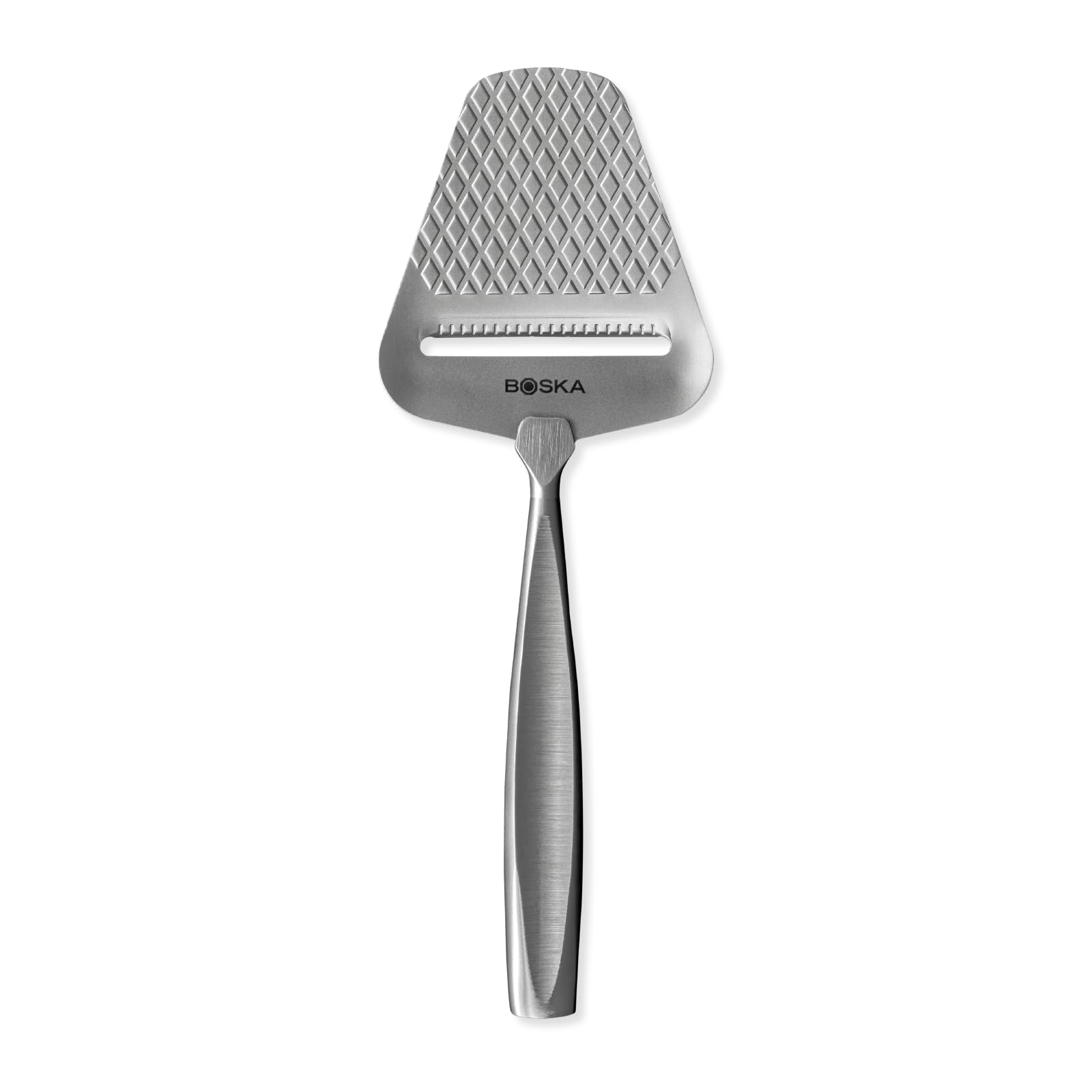 BOSKA Monaco+ cortador queso, patrón quilt reduce adherencia para porciones limpias