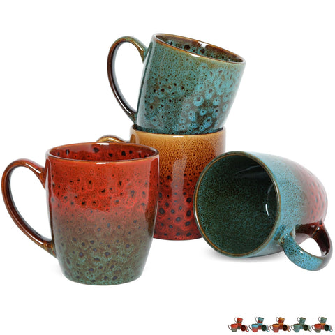 Tazas Bosmarlin de cerámica 17 oz con asa grande para beber cómodamente.