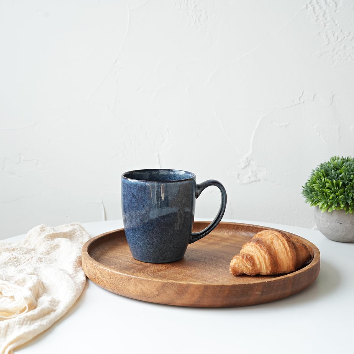 Bosmarlin taza cerámica esmalte reactivo único, acabado distintivo para cada bebida.