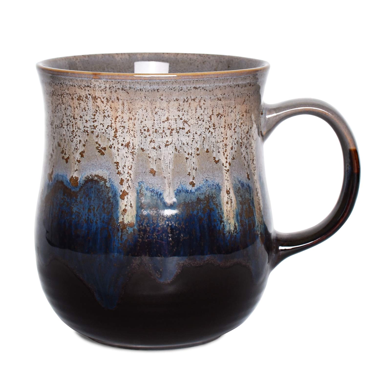 Taza Bosmarlin de cerámica grande para café matutino.