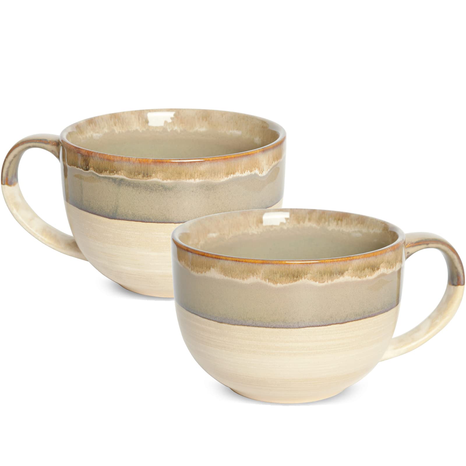 Bosmarlin taza cerámica grande 23 oz, ideal para café diario.