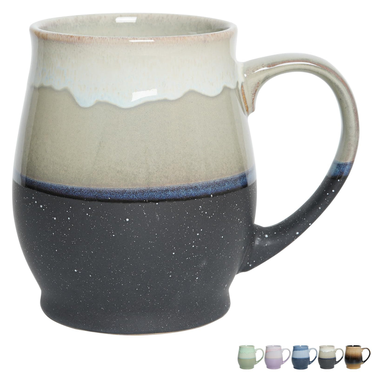 Bosmarlin taza cerámica grande 25oz, perfecta para café en la oficina.