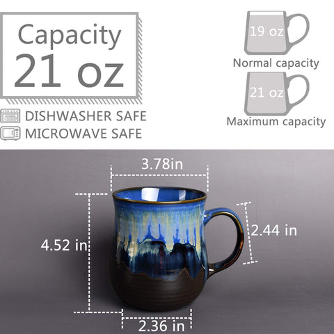 Detalle de la manija amplia de la taza Bosmarlin