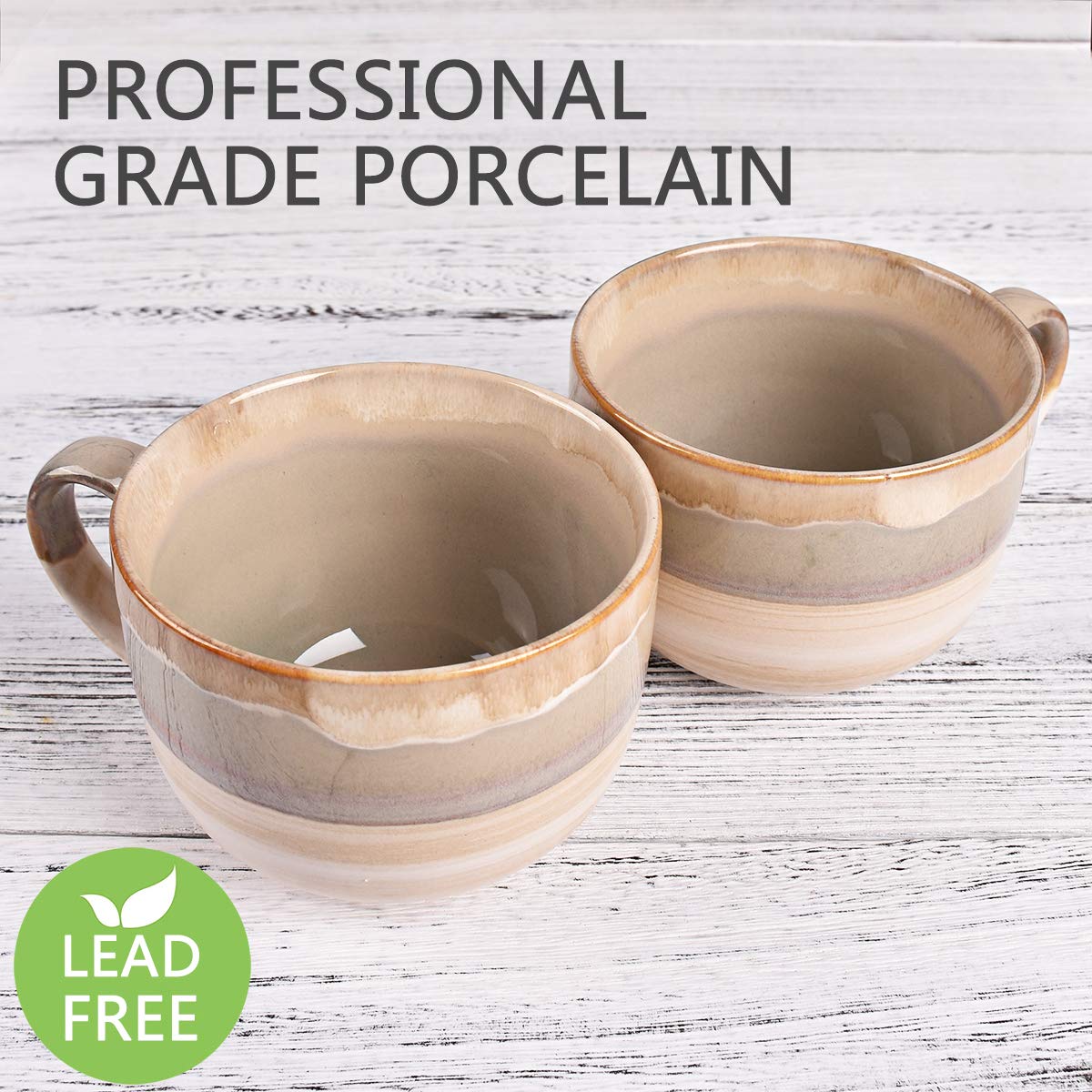 Bosmarlin: taza cerámica con diseño clásico en marrón gris.